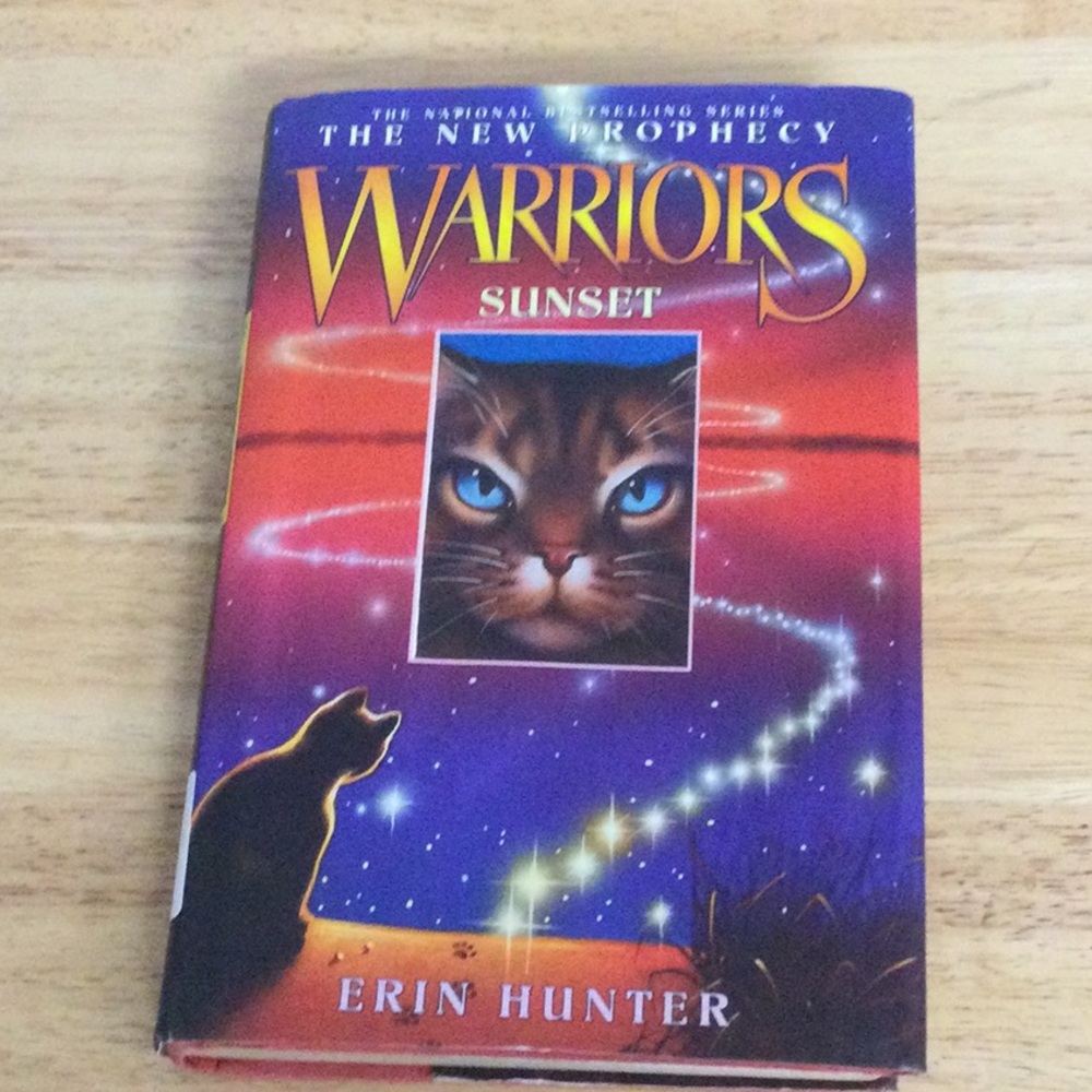 🌞 Erin Hunter The New Prophecy Warriors series Warrior Sunset Hardcover w/game
